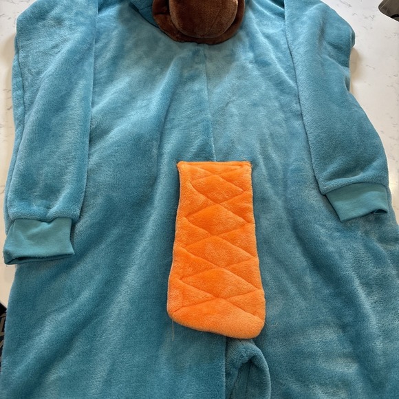 Perry the Platypus Bodysuit Costume Brushed Fleece Halloween Cosplay Adult SZ SM - Picture 10 of 12